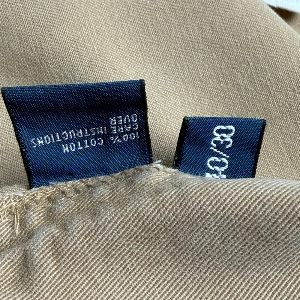 Polo Ralph Lauren Classic Chino Tan Khaki Cotton Twill Straight Pants 40x30